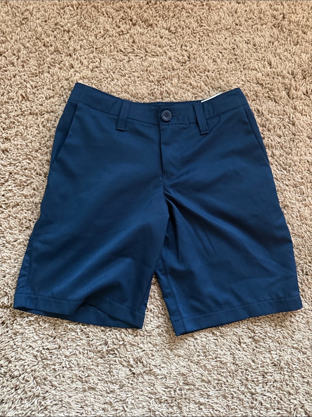 Under Armour kids  Navy Flat-Front Performance Shorts
